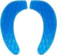 🚽 kindax gel toilet seat cushion - portable, washable, and universal toilet seat cover (blue) logo