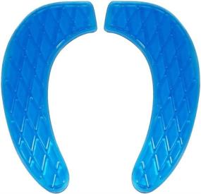 img 4 attached to 🚽 Kindax Gel Toilet Seat Cushion - Portable, Washable, and Universal Toilet Seat Cover (Blue)
