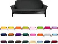 🛏️ full size magshion f futon-f-blk colorful cover slipcover in black logo