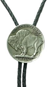 img 1 attached to Western Men's Buffalo Nickel Silver Accessory