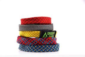 img 1 attached to Green Guru Gear Climbing Rope Upcycled Bracelet: Stylish Large Bracelet Handcrafted in the USA