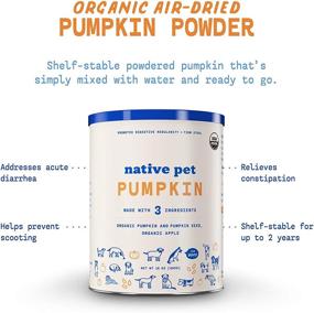 img 3 attached to 🎃 Native Pet Organic Pumpkin for Dogs: All-Natural Fiber Solution - Prevent Waste with Canned Pumpkin Alternative!