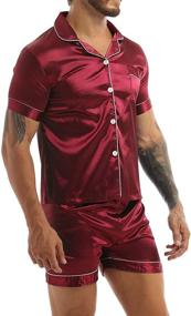 img 3 attached to 🍷 Moily Burgundy Classic Sleepwear Loungewear