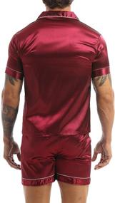 img 2 attached to 🍷 Moily Burgundy Classic Sleepwear Loungewear