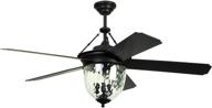 🏰 luxurious litex e-km52abz5cmr knightsbridge collection - 52" ceiling fan: aged bronze finish + special abs blades logo