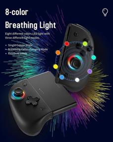 img 2 attached to 🎮 Binbok Joy Pad Controller for Nintendo Switch/Switch OLED - Wireless Joy Con Replacement Controller with Back Map Button/Turbo/Motion Control - Adjustable LED Joypad Controller in 8 Colors