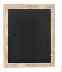 img 1 attached to 🖼️ Enhance Your Walls with Scholartree Wide Molding Rustic 11x14 Picture Frames: HD Glass Display for Your 8x10 Photos with Mat, Light Brown Photo Frame, 2 Sets for Wall Mounting