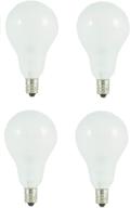 watt candelabra base incandescent frosted bulb logo