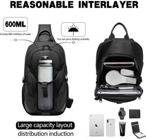 img 3 attached to JUMO CYLY Crossbody Backpack Backpacks with Water-Resistant Design