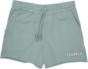 img 1 attached to 🏋️ YoungLA Men’s Bodybuilding Shorts: Slim Fit for Active Comfort in the Gym, ideal for Squats, Lunges, and Weightlifting (103)