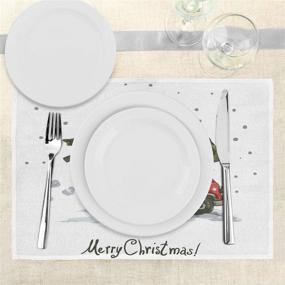 img 2 attached to 🎄 Christmas Illustration Washable Placemats by Ambesonne - Optimize Your Search!