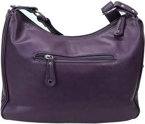 img 3 attached to 🔒 Stylishly Secured Purple Women's Handbags & Wallets with Fashion Lock