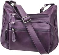 🔒 stylishly secured purple women's handbags & wallets with fashion lock logo