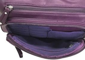 img 2 attached to 🔒 Stylishly Secured Purple Women's Handbags & Wallets with Fashion Lock