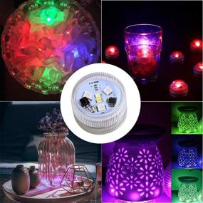 img 3 attached to 🌟 KUCAM Submersible LED Lights: Waterproof Tea Lights with Remote for Stunning Vase Decor, Color Changing, Battery Operated - Perfect for Weddings, Parties, and Home