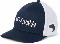 🎣 columbia unisex-adult pfg logo mesh ball cap - high crown: perfect breathable headwear for fishing enthusiasts" логотип