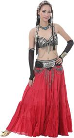 img 1 attached to Astage Maxi Trible Skirts: Exquisite 👗 Linen Boho Dress for Women's Belly Dance