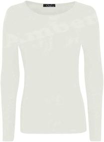 img 2 attached to 👚 Loxdonz Girls Sleeve T Shirt: Stretchy and Stylish Tops for Girls' Clothing