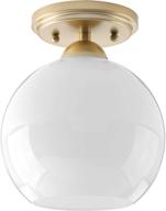 💡 carisa gold close-to-ceiling light fixture by progress lighting logo