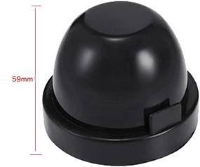img 1 attached to KOOMTOOM 65Mm Rubber Housing Seal Cap Dustcover For Headlight Install Conversion Kit Retrofit