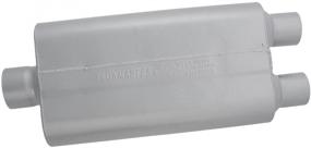 img 2 attached to 🚗 Flowmaster 9430502 50 Delta Flow Muffler - 3.00 Center IN / 2.50 Dual OUT - Moderate Sound - Black