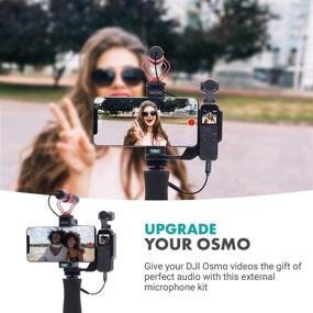 img 3 attached to 🎙️ Movo VXR10 Universal Video Microphone Bundle with Dongle Adapter - DJI OSMO Pocket 1 and 2 Compatible - Mic for Vlogging, Journalism, YouTube Video Recording, and More