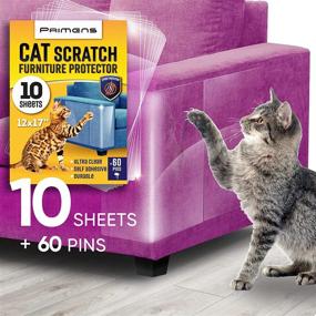 img 4 attached to 🐱 Cat Scratch Deterrent Furniture Protector: Heavy Duty Sofa, Door, and Couch Guards, Clear Anti-Scratch Tape - Prevent Cats from Scratching, Corner Protectors, Pet No-Scratch Shield