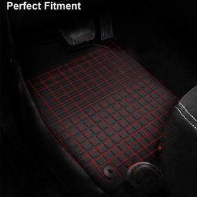 img 1 attached to 🚗 Premium Custom Fit Car Floor Mats for Jeep Patriot 2017-2011, Compass 2007-2016, and Dodge Caliber 2007-2012 – Odorless Heavy-Duty All-Weather Floor Liners by Megiteller