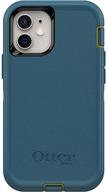 otterbox defender series screenless edition case screenless edition for iphone 12 mini - case only - non-retail packaging - teal me about it (guacamole/corsair) logo