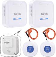 📞 calltou wireless caregiver pager system for seniors - 2 plug-in receivers, 2 waterproof sos transmitters/buttons logo