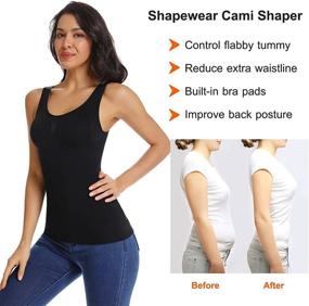 img 2 attached to Shapewear Control Seamless Slimming Camisole Women's Clothing