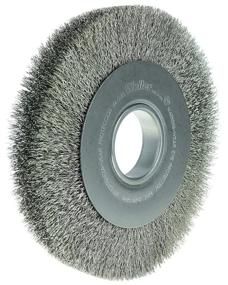 img 2 attached to 🔧 Шлифовальный диск Weiler Crimped средний из нержавеющей стали: оптимальная мощность и точность для завершающих работ.