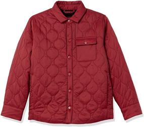 img 2 attached to 🧥 Quilted Shirt Jacket for Boys with Sherpa Lining - Amazon Essentials