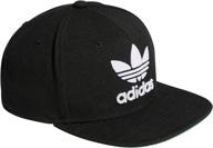 adidas originals men's trefoil chain snapback cap with flatbrim logo