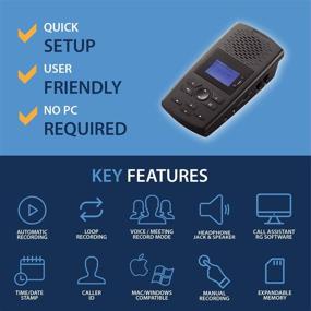img 3 attached to Enhanced SEO: RecorderGear TR600 Phone Call Recorder for Analog/IP/Digital Lines, Automatic Telephone Recording Device