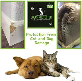 img 1 attached to Couch Protector – Cat Scratch Deterrent & Repellent, Furniture Protector from Cats | Cat Couch Protector