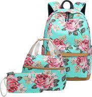 🌸 stylish abshoo canvas floral backpack bookbag: trendy and practical logo