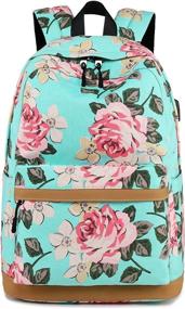 img 2 attached to 🌸 Stylish Abshoo Canvas Floral Backpack Bookbag: Trendy and Practical