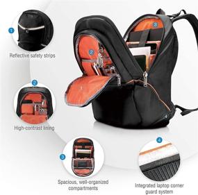 img 1 attached to 🎒 Everki Backpack‏ 17 3 Inch Compact EKP129: Streamlined and Practical Solution for Your Laptop