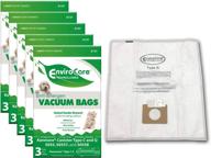 🧹 envirocare 15 pack of replacement vacuum bags - anti-allergen for kenmore canister q 50555, 50558, 50557 and panasonic type c-5 - white логотип