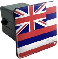 hawaii hi home state flag officially licensed 🌺 tow trailer hitch cover plug insert by graphics and more logo