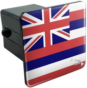 img 4 attached to Hawaii HI Home State Flag Officially Licensed 🌺 Tow Trailer Hitch Cover Plug Insert by Graphics and More