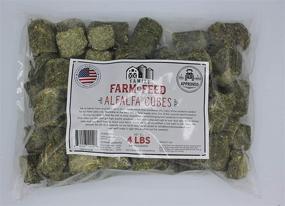 img 3 attached to 🌱 Family Farm and Feed: Alfalfa Hay Food for Small Pets - For Young and Adult Animals - Cubes - 4 Pounds