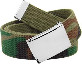 img 2 attached to Classic Silver Military Belt X Large Men's Accessories for Belts