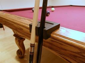 img 1 attached to 🎱 Convenient and Stylish Iszy Billiards Portable 2 Pool Cue Stick Holder Stand Rest in Sleek Black