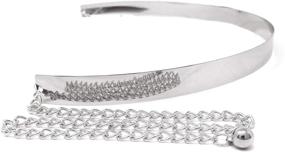 img 1 attached to Adjustable Mirror Silver Women's Accessories with Polished Finish