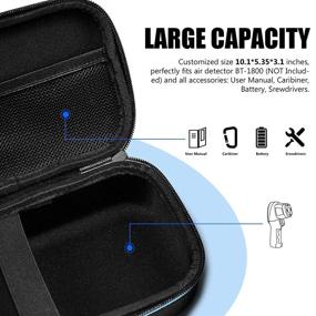 img 3 attached to 🧳 Protective Hard Travel Case Bag for BT-1800 Series Handheld Pyrometer by BTMETER