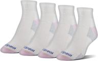 🧦 comfortable medipeds women's nanoglide quarter socks, 4-pack: ultimate performance and style логотип