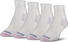 img 1 attached to 🧦 Comfortable MediPeds Women's Nanoglide Quarter Socks, 4-Pack: Ultimate Performance and Style