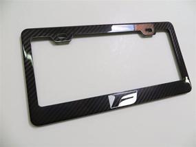 img 1 attached to Rev up Style and Protection with Deepro F Sport Real Carbon Fiber License Plate Frame Cover Tag Holder